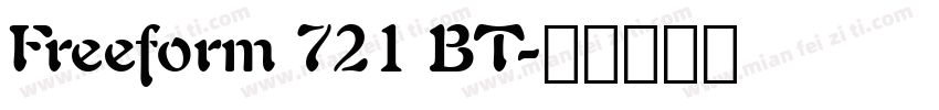 Freeform 721 BT字体转换